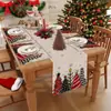 Conjunto de Toalha de Mesa Novo Transfronteiriço Decoração de Mesa para Feriado de Natal Conjunto de Bandeira de Mesa Jogos Americanos Bandeira de Mesa 2026 Amazon