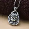 Colar com pingente de prata esterlina vintage zachilam Xizang Mulher Deus da Riqueza acessórios originais colar moda masculina e feminina
