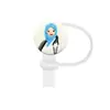 Nuevo tapón antipolvo de silicona médica para pajilla, funda para pajilla de 10 mm, clip de hebilla decorativa, tapa de personalidad en stock