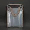 Bolso de mano transparente de PVC tipo acordeón Carpeta para exámenes A4 de 13 capas Bolsa de almacenamiento tipo acordeón impermeable de gran capacidad