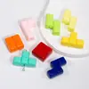 Combinación de Empalme de Agujero Recto Acrílico Cadena Colgante Tetris Pulsera de Cadena para Teléfono Móvil Accesorios de Joyería DIY