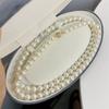 Collar de Perlas de Cristal para Mujer, Gargantilla de Diseñador de Nicho de Lujo Ligero, Artículo Popular Versátil de Moda Nuevo 2024