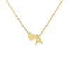 Coolai Joyería de Acero Inoxidable al por Mayor Comercio Exterior Europeo y Americano E-Commerce Transfronterizo Collar con Combinación de Corazón y Letra Inglesa Amor