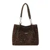 Comércio Exterior Transfronteiriço Mais Vendido Bolsa de Mão em Camurça Moda Feminina Design de Nicho Bolsa Tote de Ombro para Estudante Universitário