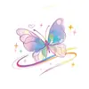 Pegatinas de Tatuaje de Mariposa Coloridas con Brillo de Estrella, Pegatinas de Tatuaje Impermeables de Larga Duración para Brazos y Piernas de Niñas, Adecuadas para Actividades y Citas, Pegatinas de Maquillaje Frescas