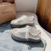 Baikuang estilo coreano Dexun Forrest Gump Sapatos Femininos 2024 Verão Novos Sapatos Casuais Femininos de Solado Grosso B-9373