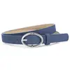 Cinto Feminino de PU com Fivela Redonda Estilo Camurça, Cinto Feminino Versátil e Fashion, Cinto Decorativo Feminino para Jeans, Dropshipping