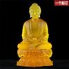 Decoración de Buda esmaltado de 23 cm Buda Sakyamuni estatua de Buda Sakyamuni adoración en la Sala de Buda estatua de Buda hogar Templo