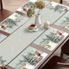 Conjunto de Toalha de Mesa Novo Transfronteiriço Decoração de Mesa para Feriado de Natal Conjunto de Bandeira de Mesa Jogos Americanos Bandeira de Mesa 2026 Amazon