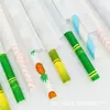 Pajitas de Papel Desechables de Colores Mixtos Empacadas Individualmente para Bares, 100 Piezas, 6*197mm, Material Ecológico
