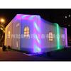 Carpa inflable LED de colores personalizada Cubo de agua tela Oxford blanca pura carpa inflable multiusos
