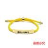 Pulseira de Corda Trançada Multicolorida Transfronteiriça Hobby Paz Amor Paz Presente Comemorativo Pulseira de Aço Inoxidável Gravada