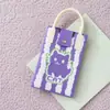 Bolsa tejida, bolsa de teléfono de dibujos animados, mini bolso lindo, bolso cruzado, ventas directas de fábrica para Amazon transfronterizo, personalizable