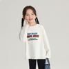 Ropa Infantil con Estampado de Letras Camiseta de Manga Larga para Base 2025 Primavera Nueva Camiseta de Manga Larga para Niñas Suave y Delicada Camiseta para Bebé