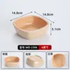 Plato Giratorio de Melamina para Hot Pot Plato para Platos Comercial Plato Rectangular para Verduras Sukiyaki Imitación Madera Caja de Exhibición de Platos para Buffet
