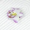 Grampo de Cabelo de Flor Artificial Transfronteiriço Grampo de Orquídea Clipe de Peça Única Noiva Madrinha Flor de Cabelo Acessórios de Cabelo para Férias na Praia
