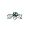 Cross-border S925 prata esterlina moissanite cruz coroa anel feminino 1 quilate moda coreana prata jóias fábrica