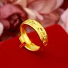 Transmisión en Vivo de Anillos de Flor de Rosa Chapados en Oro de Alta Calidad, Mismo Estilo que las Joyerías de Oro, Anillos Ajustables de Pixiu Chapados en Oro a la Moda, Al por Mayor en Stock