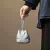 Bolsa de almacenamiento para juegos de té de viaje al aire libre, bolsa de almacenamiento portátil china para teteras, tazas de té, bolsa de tela para té
