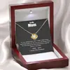 Collar de Joyería de Trébol de Cuatro Hojas para Mujer Regalo del Día de la Madre Colgante de Circonita Incrustado de Diamantes Caja de Regalo Rosa traje Venta Caliente Transfronteriza