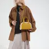 Bolso de Peluche de Bolos de Moda Famoso en Internet Bolso de Mano Retro Mate de Invierno Bolso Cruzado de Hombro Único Versión Coreana