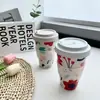Copo Térmico Portátil RPET Ecológico e Resistente a Altas Temperaturas, Multi-estilo, Multi-cor, para Café