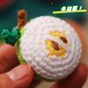 Gorro pequeño tridimensional de lana tejido a mano, gorro navideño, ropa para muñecas, accesorios de joyería DIY, llavero
