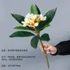 Exibição de flores de frangipani artificiais nórdicas para vitrines de shoppings, decorações de flores artificiais para paisagismo de jardins, arranjos florais de mesa e arranjos de flores