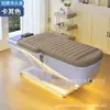 Cama de Champú Eléctrica Ajustable con Spa de Pies, Circulación de Agua, Calentador de Agua, Función de Vapor y Cama de Champú Multifuncional de Temperatura Constante
