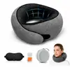 Almohada Popular con Espuma Viscoelástica en Forma de U Transfronteriza, Almohada de Viaje para el Cuello, Portátil y Plegable, Adecuada para Siestas en Avión y Soporte Cervical