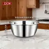 Lavabo de acero inoxidable ventas directas de fábrica juego para el hogar lavabo para verduras lavabo para sopa y lavabo para masa lavabo redondo grueso para cocinar venta al por mayor