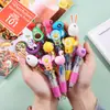 Caneta Esferográfica Mini Colorida de Quatro Cores Desenho Animado Fofo Coreano Papelaria para Estudantes Presentes Prêmios Venda por Atacado