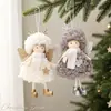 Decoraciones Navideñas Corona Ming Cordero de Lana Ángel Niña Alas Colgante Muñeca Bebé Colgante Regalos para Guardería