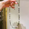 Collar de Cadena para Clavícula Imitación de Espinela Negra de Cuarzo Rosa Natural de Alta Calidad Estilo Retro Lleno de Estrellas