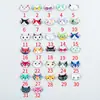 Al por mayor Versión Coreana Creativo Doble Colgante Patrón de Gatito de Dibujos Animados Goteo de Aceite Aleación Collar Pulsera Joyería Accesorios DIY