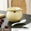 Contenedor de Grasa de Cerdo Olla de Aceite de Cocina Tarro Cerámico para el Hogar con Tapa Resistente a Altas Temperaturas Tarro Grande para Aceite de Chile y Condimentos