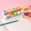 Goma de Borrar de Dibujos Animados de Bolita Linda, Creativa y Estéticamente Agradable para Estudiantes, Sin Residuos, Súper Limpia, No Deja Marcas, Goma de Borrar Pequeña de Regalo