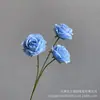 Rosa de Montaña Nevado Simulada, Rosa de Diamante, Arreglo Floral para Pasillo de Boda, Venta al por Mayor de Flores para Salón de Bodas, Fabricante de Paredes de Flores Venta al por Mayor Flores de Seda