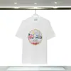 260g Nuevo Producto de Exportación Camiseta de Manga Corta Casablanca con Estampado de Logo de Letra y Camiseta de Manga Corta con Cuello Redondo