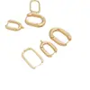 Aretes Ovalados en Forma de U Rellenos de Oro de 14 Quilates que Conservan el Color Aretes Franceses Colgantes Aretes Hechos a Mano para DIY Materiales para Accesorios de Aretes