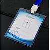 Lanyard Porta Tarjeta de Pecho Tarjeta de Identificación Transparente A1B1B4 Funda de Goma Dura Marca de Fábrica Al por Mayor Serigrafía A7 Tarjeta de Recogida para Niños Pequeños