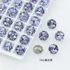 Dongzhou Crystal 8mm Ocho Caras Corte Rosa Milenio Diamante para Uñas Destellante Diamante de Cristal K9 de Alta Calidad Accesorios de Arte para Uñas de Lujo Ligero
