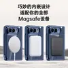Funda Adecuada para Teléfono Plegable de Pantalla Dual Apple iPhone, Cubierta Protectora Transparente Anti-Caídas con Galvanizado Magnético de Cuerpo Completo