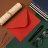 En Stock Sobres Vintage Kraft Negro y Blanco Rojo C6, Papel de Carta, Tarjetas Postales, Tarjetas de Felicitación, Tarjetas de Invitación, Bolsas para Documentos