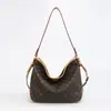 Bolsa Tote Grande Capacidade Transfronteiriça Estilo Retrô Europeu e Americano, Estilo Antigo, Bolsa de Ombro para o Dia a Dia, Bolsa Transversal Estampada Clássica, Tendência