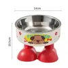 Mesa de comedor para gatos combinada, mesa para comida de mascotas, cuenco de acero inoxidable para gatos anti-derrames, accesorios para mascotas, envío directo de una sola pieza