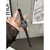 Pulseira de relógio genuína de couro, com cauda redonda e corte justo, compatível com Apple Watch Séries 10, 11, S12, Huawei Fit 5, GT 6 e smartwatches Xiaomi