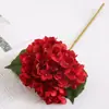 Ramo de Flores Artificiales de Hortensia Estilo Europeo para Decoración de Escenas, Flores de Hortensia Realistas de Alta Gama para Bodas, Flores Falsas