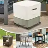 Capa quadrada para mesa de exterior, um produto popular transfronteiriço para móveis de pátio ao ar livre, oferecendo proteção à prova d'água, à prova de poeira e à prova de sol para mesas quadradas