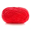 Bola de Nieve Chico Lindo Hecho a Mano DIY Tejido Chenilla Lana Gruesa Bufanda Tejida para Bebé Muñeca con Gancho Bolsa Hilo de Hielo